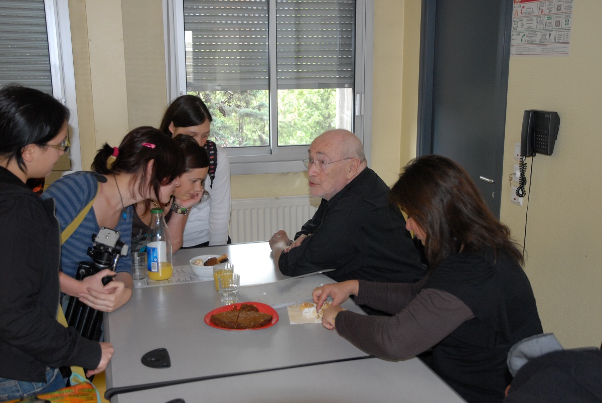 Sam Braun et Malka au lycée Blaise Pascal (mai 2008)