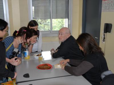 Sam Braun et Malka au lycée Blaise Pascal (mai 2008)