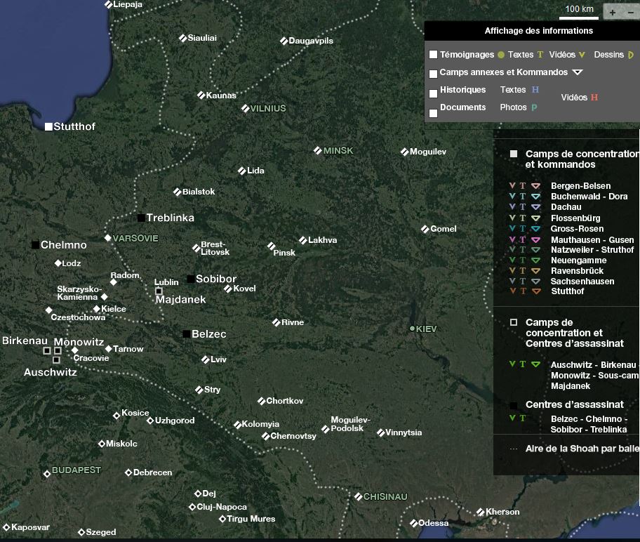 Une cartographie de tous les types de camps